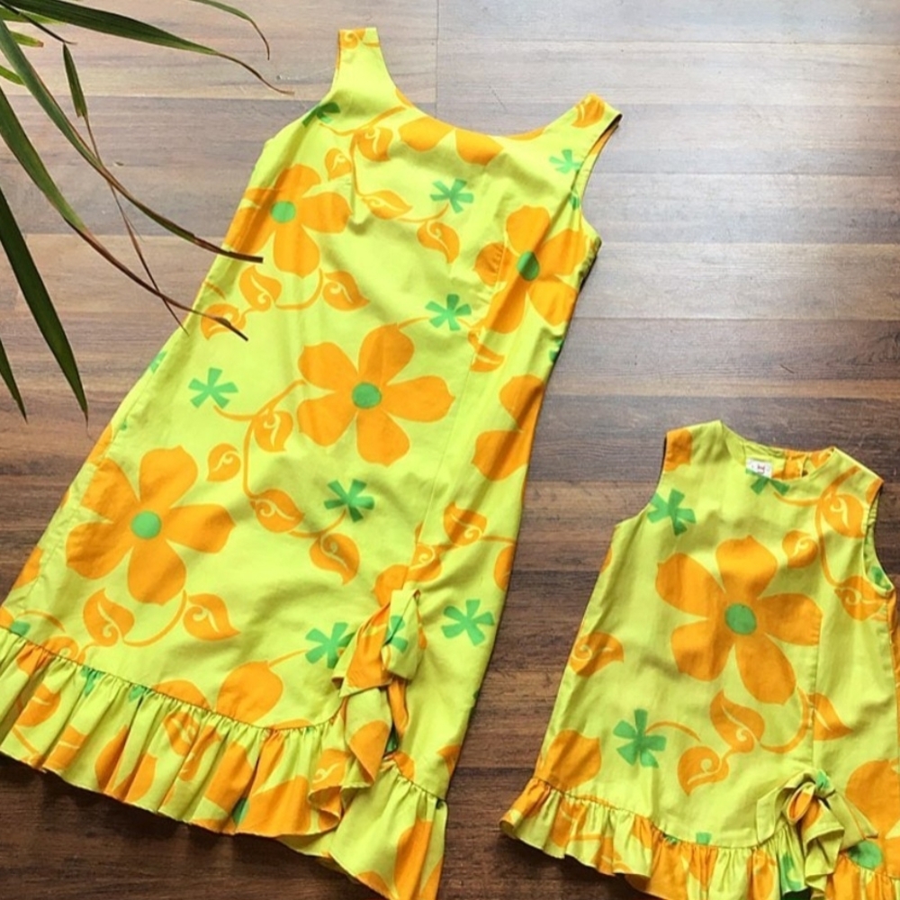 Vintage Hawaiian Mom And Me Dresses